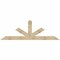 Ekena Millwork Saratoga Rough Sawn Timber Gable Bracket, Douglas Fir, 96"W x 32"H x 4"D x 6"F, 8/12 Pitch GBW096X32X0406SAR00RDF - alternate 1